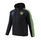 Arsenal Black All Weather Windrunner Jacket Mens 2023/24