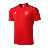 Manchester United Red Champions Polo Jersey Mens 2021/22