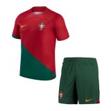 Portugal Home Jersey + Short Kids 2022