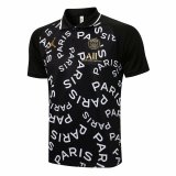 PSG x Jordan Black Letters Polo Jersey Mens 2021/22