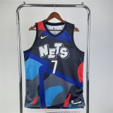 Brooklyn Nets Blue Kaws Swingman Jersey City Edition Mens 2022/23 #DURANT - 7