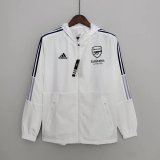 Arsenal White All Weather Windrunner Jacket Mens 2022/23
