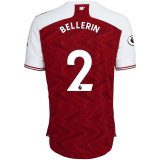 2020/2021 Arsenal Home Red Men's Soccer Jersey BELLERIN #2