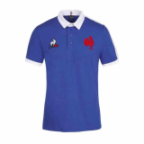 France Blue Rugby Polo Jersey Mens 2020/21