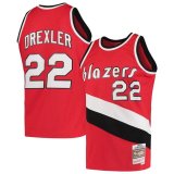 Portland Trail Blazers Clyde Drexler Red Hardwood Classics Swingman Jersey Mens 2023/24 DREXLER #22