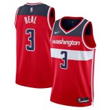 Washington Wizards Red Swingman Jersey Icon Edition Mens 2023/24 #BEAL 3