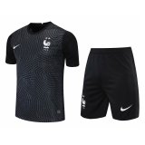 France Goalkeeper Black Jersey + Short Mens 2021/22
