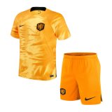 Netherlands Home Jersey + Shorts Kids 2022
