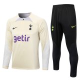 Tottenham Hotspur Cream Training Suit Mens 2022/23
