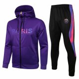 PSG x Jordan Hoodie Purple Training Suit Jacket + Pants Men's 2021/22