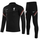 Liverpool Black Training Suit Mens 2021/22