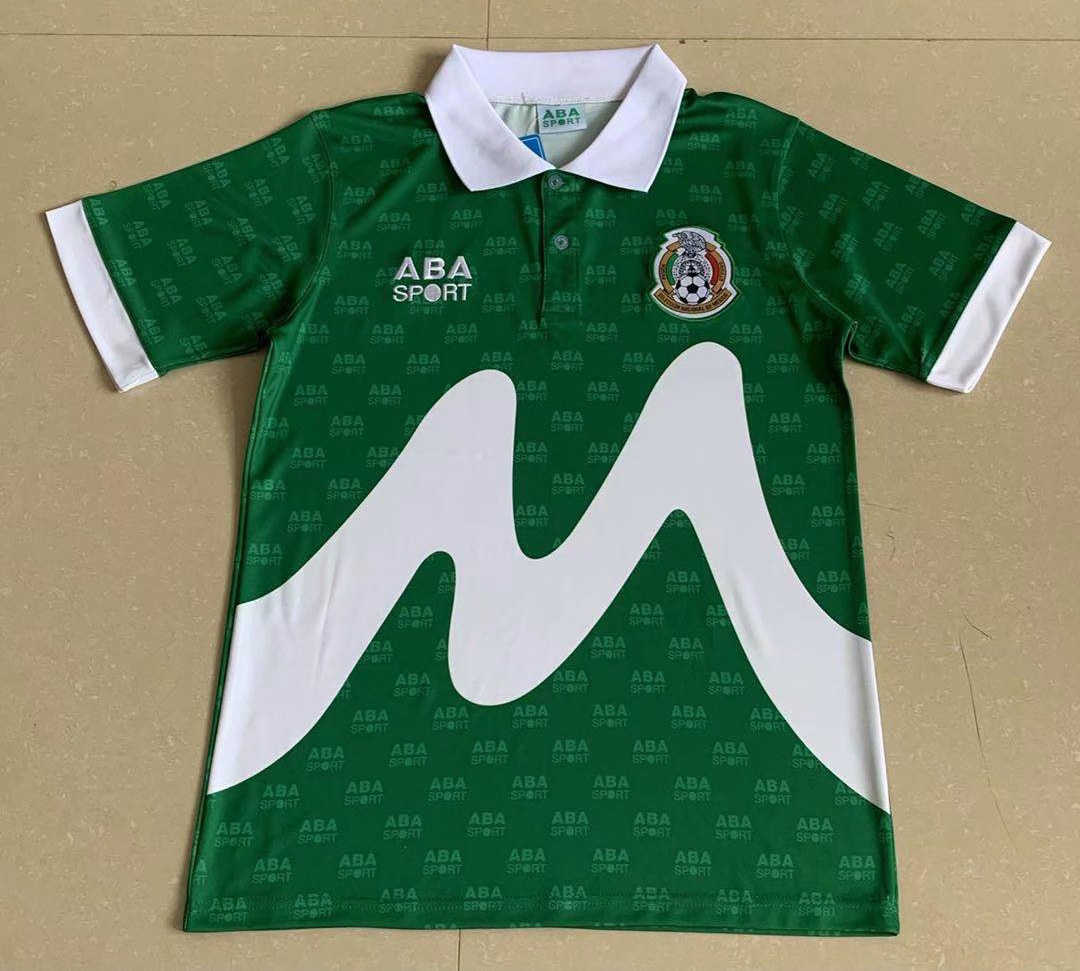1995 Mexico Home Retro Men Soccer Jersey Shirt