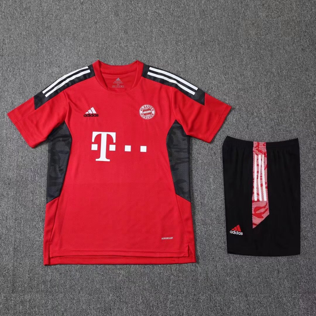 Bayern Munich Red Jersey + Short Mens 2022/23