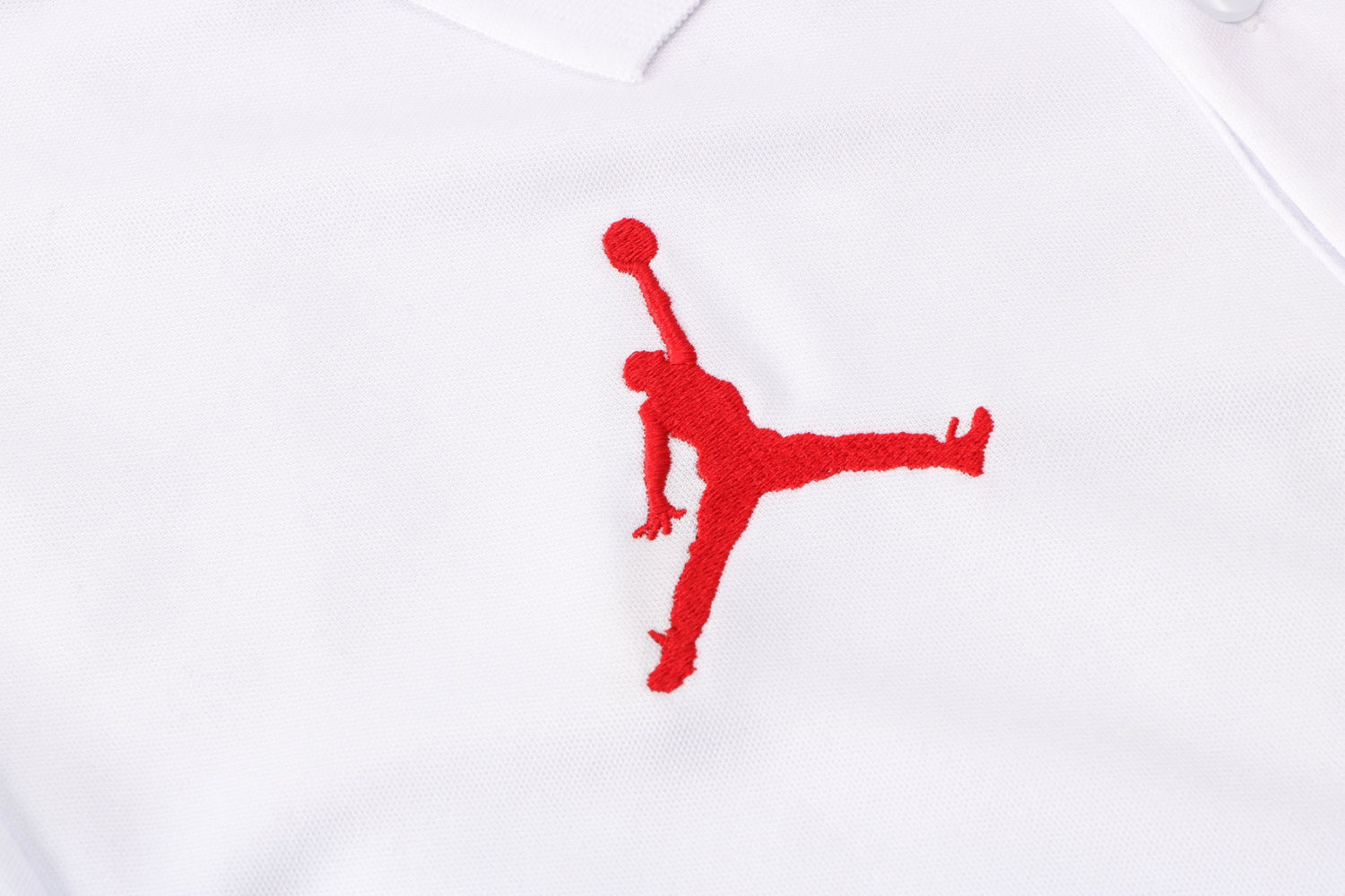 PSG x Jordan White - Red Polo Jersey Mens 2021/22