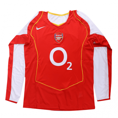 Arsenal Home Long Sleeve Jersey Mens 2004/2005 #Retro Bergkamp #10